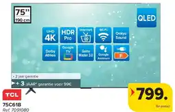 Carrefour TCL 75C61B 4K TV aanbieding