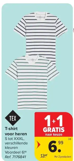 Carrefour T-shirt voor heren aanbieding