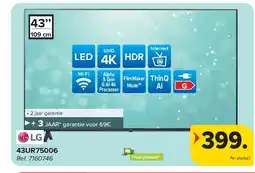 Carrefour LG 43UR75006 4K TV aanbieding