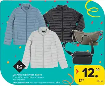 Carrefour Jas Ultra Light voor dames aanbieding