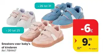 Carrefour Sneakers voor baby’s of kinderen aanbieding