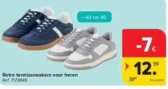 Carrefour Retro tennissneakers voor heren aanbieding