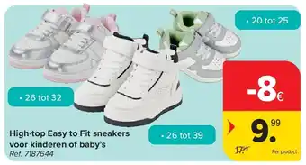 Carrefour High-top Easy to Fit sneakers voor kinderen of baby’s aanbieding