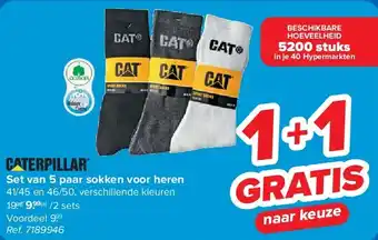 Carrefour Set van 5 paar sokken voor heren aanbieding