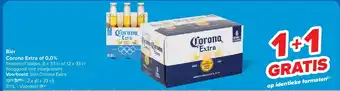 Carrefour Bier Corona Extra of 0,0% aanbieding