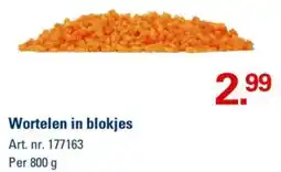 Sligro-M Wortelen in blokjes aanbieding