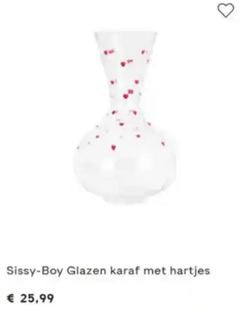 fonQ Sissy-Boy Glazen karaf met hartjes aanbieding