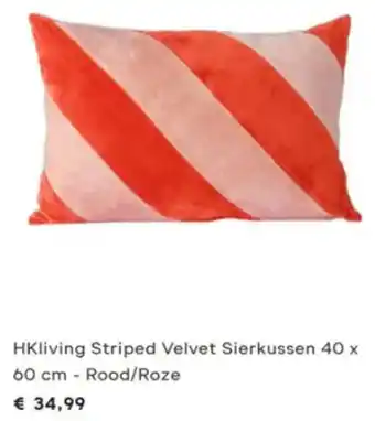 fonQ HKliving Striped Velvet Sierkussen aanbieding