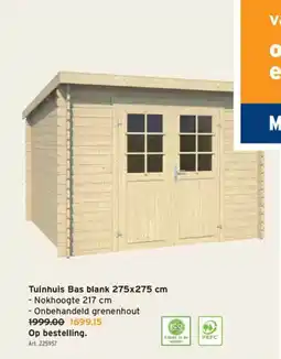 GAMMA Tuinhuis Bas Blank aanbieding