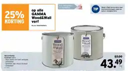 GAMMA Wood & Wall verf aanbieding