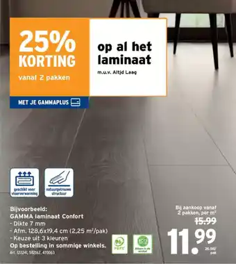 GAMMA Gamma Laminaat Confort aanbieding