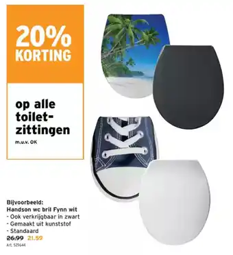 GAMMA Handson wc bril Fynn wit aanbieding