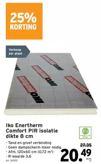 GAMMA Iko Enertherm Comfort PIR isolatie aanbieding