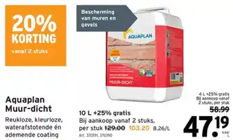 GAMMA Aquaplan Muur-dicht aanbieding