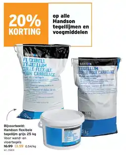 GAMMA Handson tegellijmen en voegmiddelen aanbieding