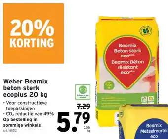 GAMMA Weber Beamix beton sterk ecoplus aanbieding