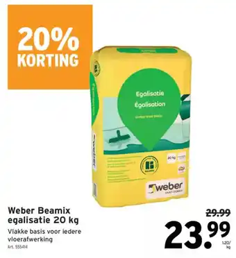 GAMMA Weber Beamix egalisatie aanbieding