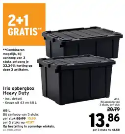 GAMMA Iris opbergbox Heavy Duty aanbieding