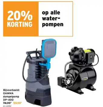 GAMMA Gamma Dompelpomp DP-400 aanbieding