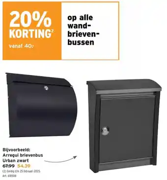 GAMMA Arregui brievenbus Urban aanbieding