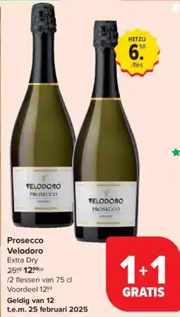 Carrefour Market Prosecco Velodoro Extra Dry aanbieding