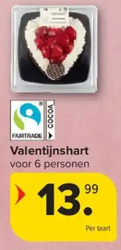 Carrefour Market Valentijnshart aanbieding