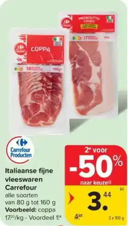 Carrefour Market Italiaanse fijne vleeswaren Carrefour aanbieding