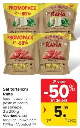 Carrefour Market Set tortelloni Rana aanbieding