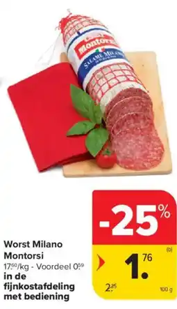 Carrefour Market Worst Milano Montorsi aanbieding