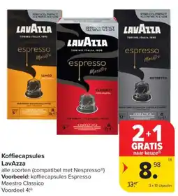 Carrefour Market Koffiecapsules LavAzza aanbieding