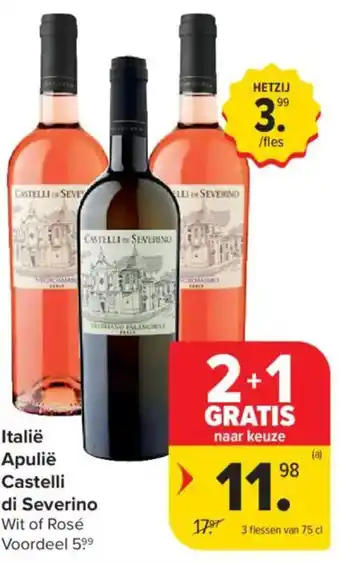 Carrefour Market Italië Apulië Castelli di Severino aanbieding