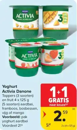 Carrefour Market Yoghurt Activia Danone aanbieding