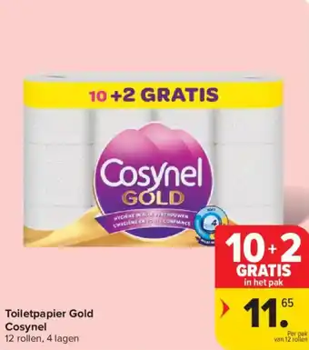 Carrefour Market Cosynel tToiletpapier gold aanbieding