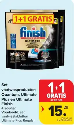 Carrefour Market Set vaatwasproducten Quantum, Ultimate Plus en Ultimate Finish aanbieding