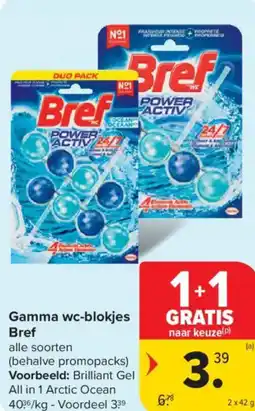 Carrefour Market Bref gamma wc-blokjes aanbieding