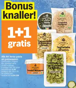 Albert Heijn Alle AH Verse pasta en pastasauzen aanbieding