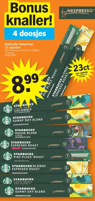 Albert Heijn Starbucks Nespresso aanbieding