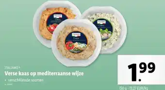 Lidl Italiamo verse kaas op mediterraanse wijze aanbieding