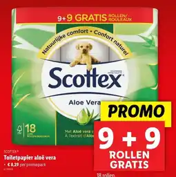 Lidl Scottex toiletpapier aloë vera aanbieding