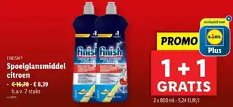 Lidl Finish spoelglansmiddel aanbieding