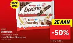 Lidl Kinder chocolade aanbieding