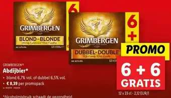 Lidl Grimbergen abdijbier aanbieding