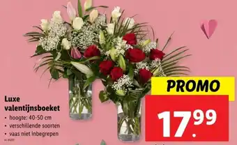 Lidl Luxe valentijnsboeket aanbieding