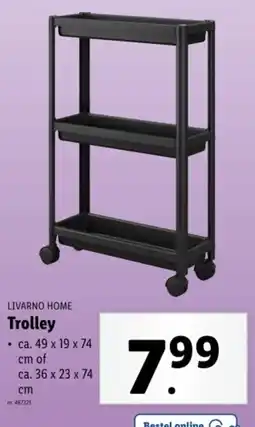 Lidl Livarno home trolley aanbieding