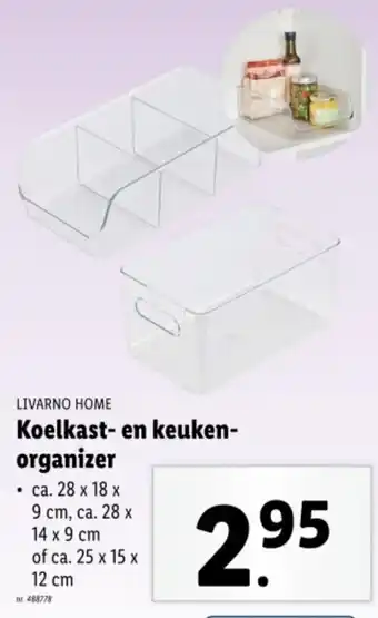 Lidl Livarno home koelkast- en keuken organizer aanbieding