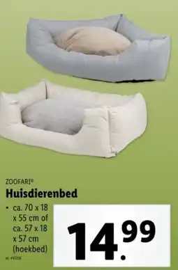 Lidl Zoofari huisdierenbed aanbieding