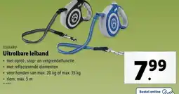 Lidl Zoofari uitrolbare leiband aanbieding