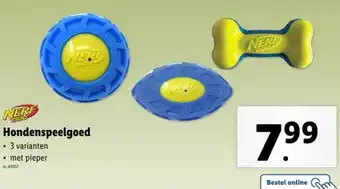 Lidl Nerf hondenspeelgoed aanbieding