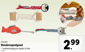 Lidl Zoofari hondenspeelgoed aanbieding