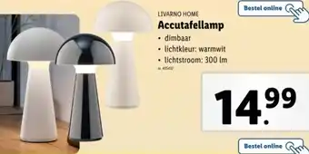 Lidl Livarno home accutafellamp aanbieding